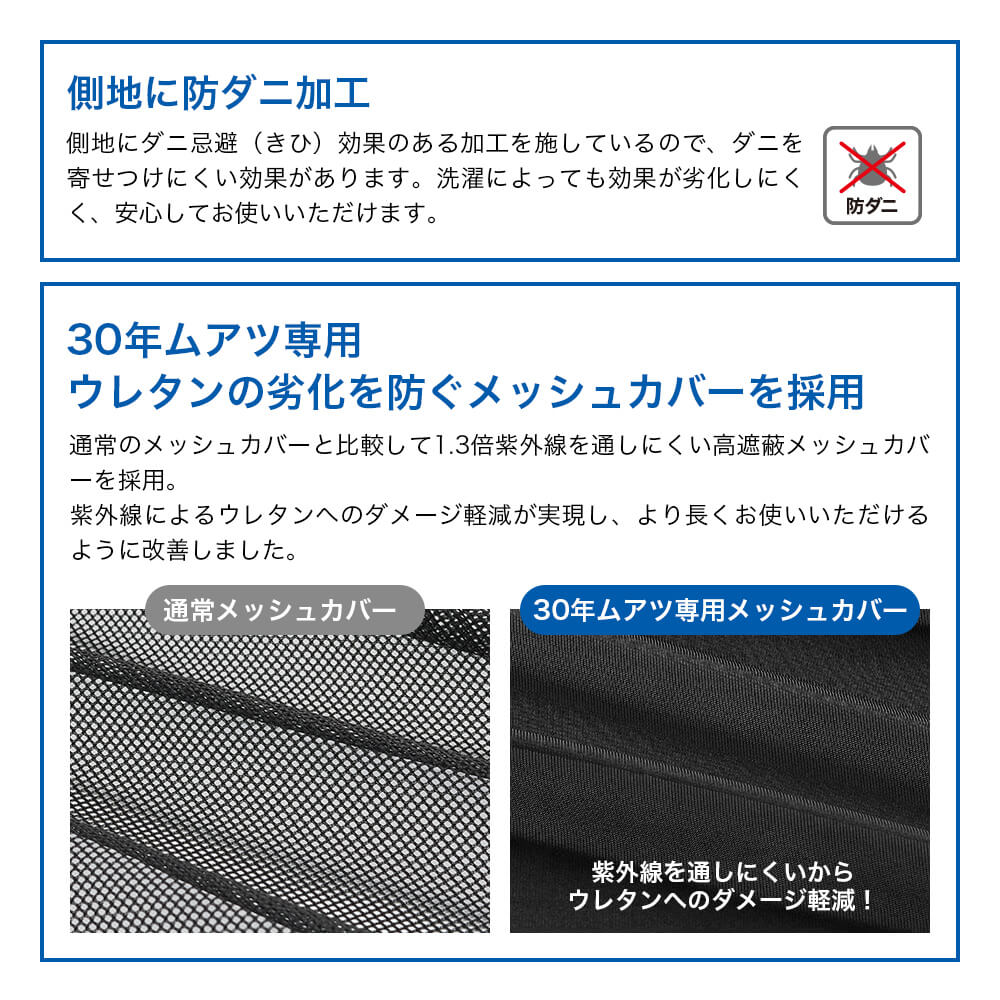 西川 マットレス セミダブル ムアツ 折りたたみ 三つ折り ムアツ