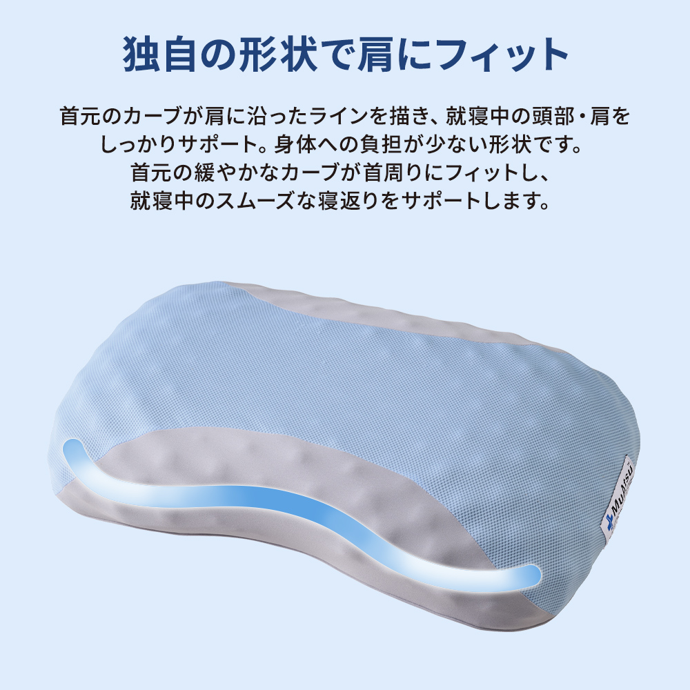 枕 まくら ムアツまくら MP6100 約60×37cm 昭和 西川 枕 肩こり 首こり ウレタンまくら 凹凸 高さ調整 体圧分散 抗菌防臭 寝返り 快眠枕 快眠 | 西川 | 12