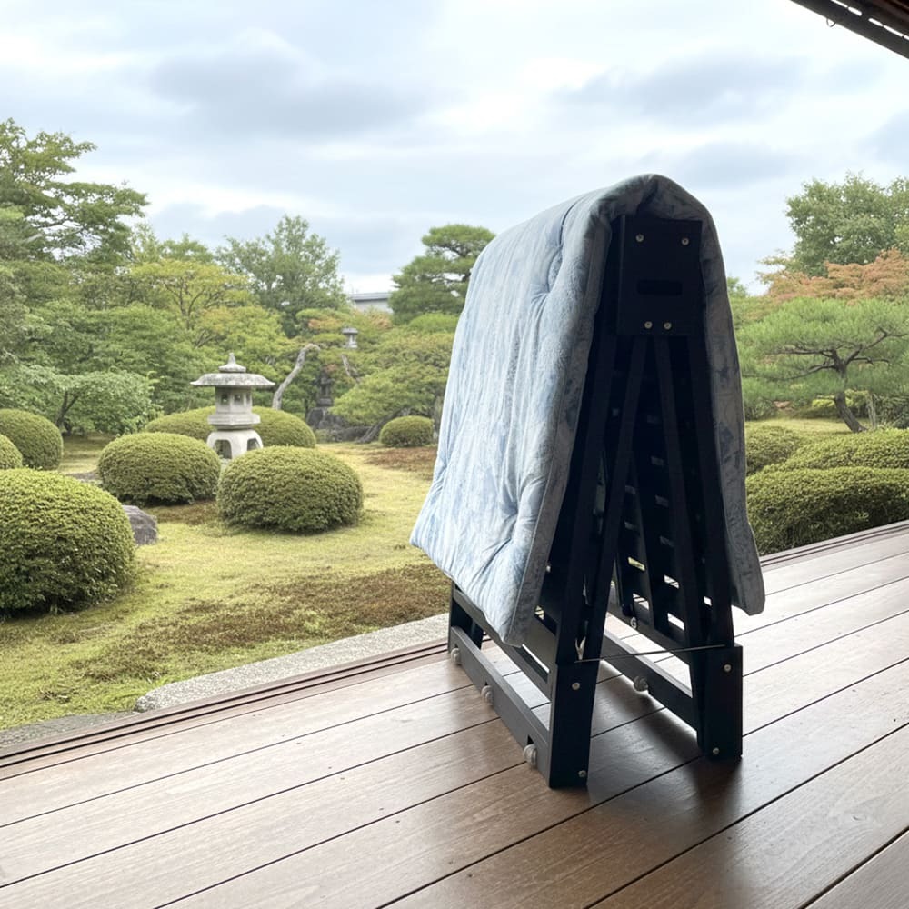 昭和西川 ベッドフレーム シングル 桐らくね 折りたたみベッド 西川