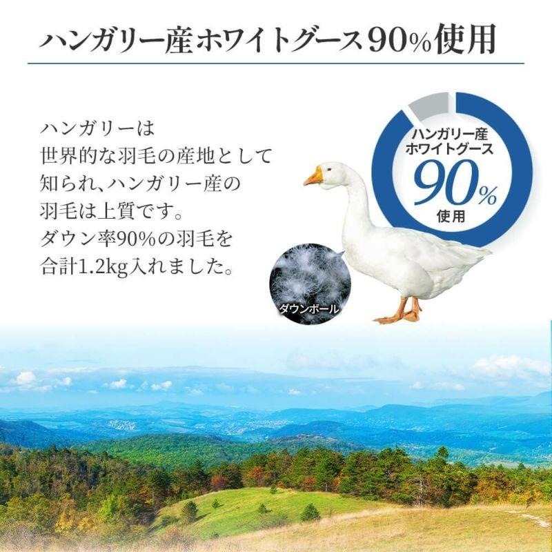 西川（nishikawa） 羽毛布団 2枚合わせ シングル シングルロング 昭和