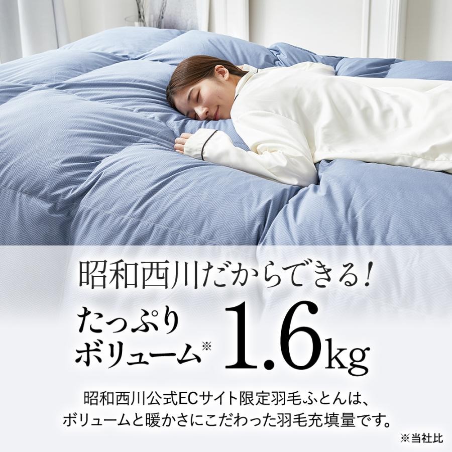 西川（nishikawa） 羽毛布団 ダブル 昭和西川公式 ダックダウン85% 1.6