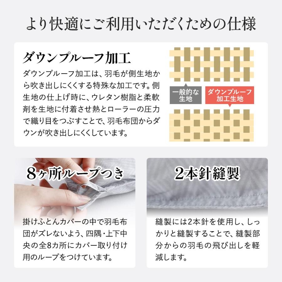 西川（nishikawa） 羽毛布団 ダブル 昭和西川公式 ダックダウン85% 1.6
