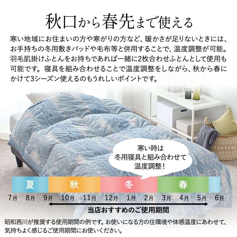 西川（nishikawa） 福袋 2026年 羽毛合掛けふとん シングル ロング