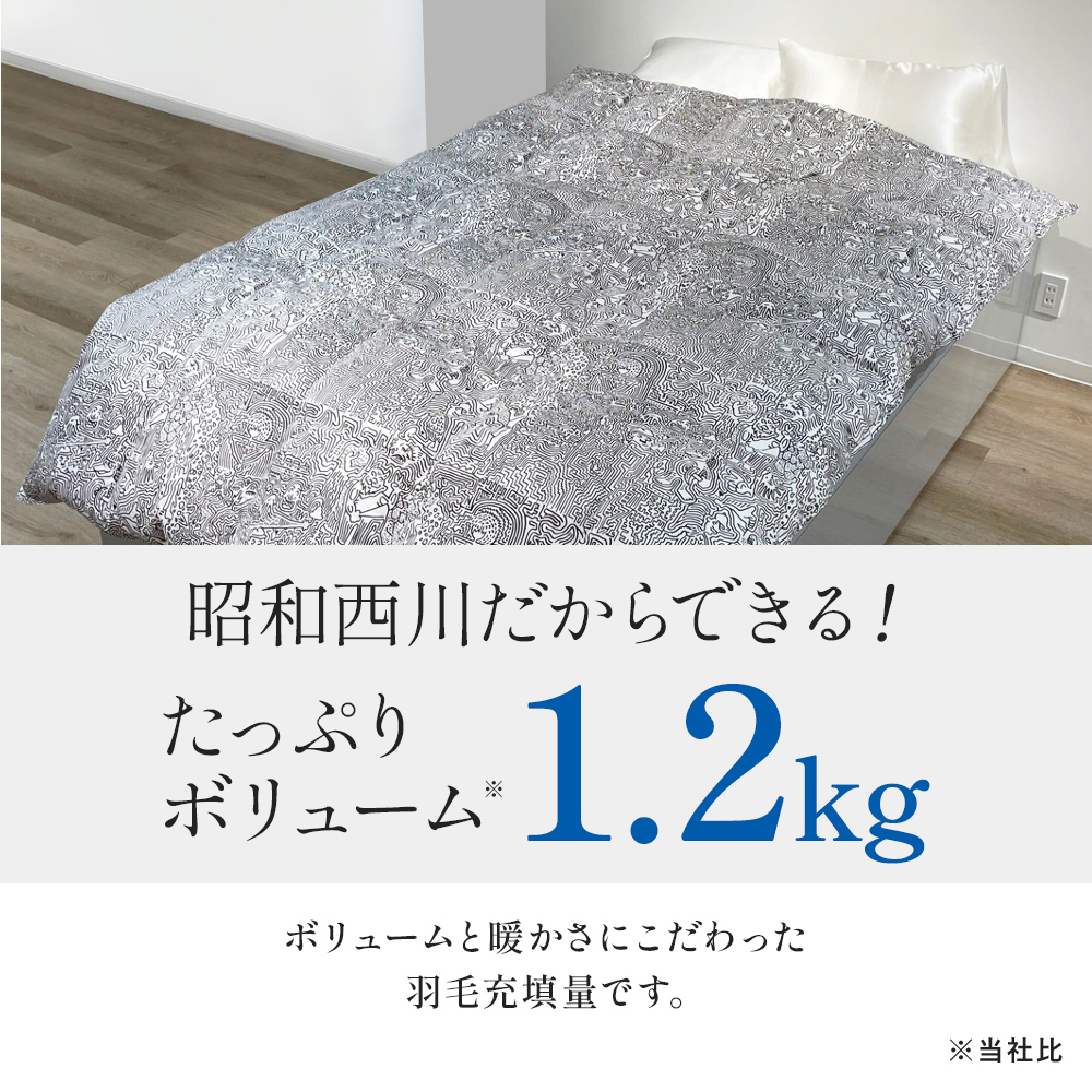 西川（nishikawa） 羽毛布団 シングル ロング 羽毛ふとん 昭和西川