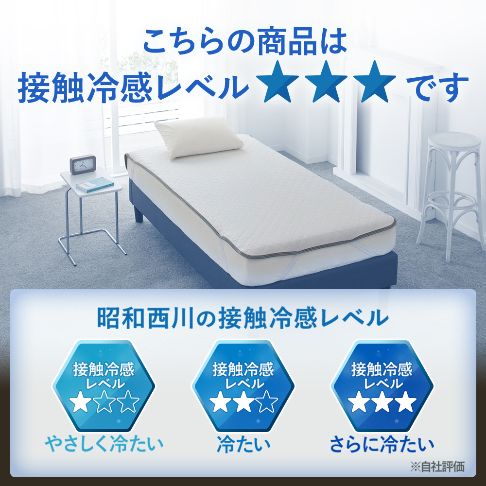 西川（nishikawa） 冷感敷きパッド セミダブル ひんやり 昭和西川