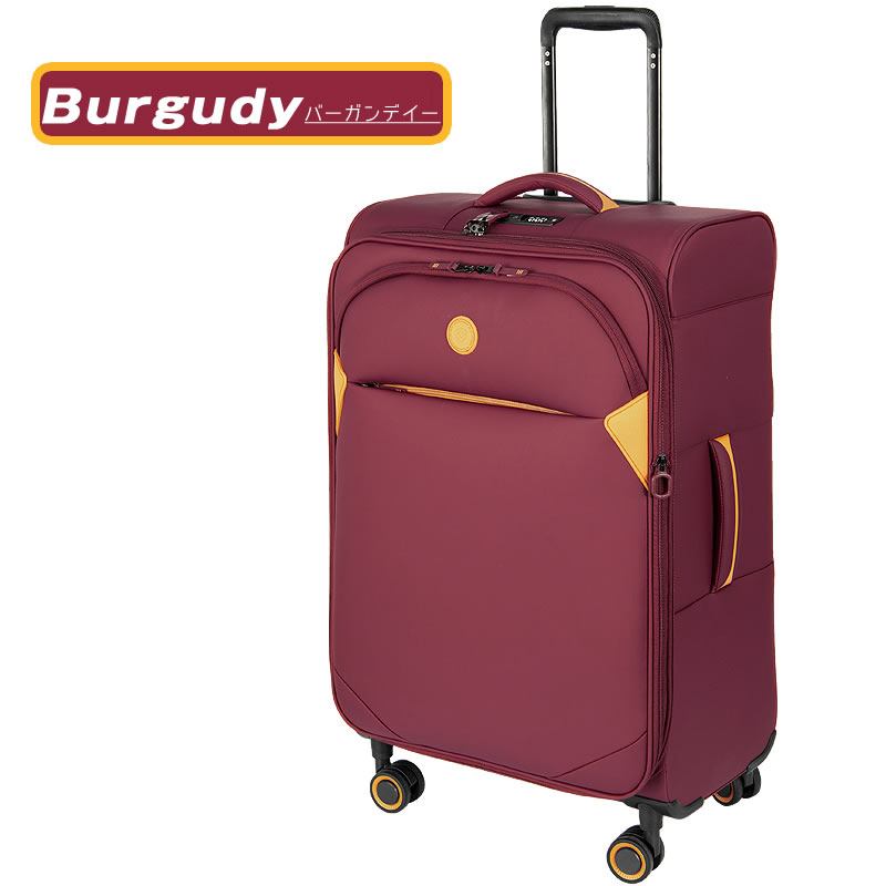 ソフト スーツケース Lサイズ 大型 キャリーケース キャリーバッグ 軽量 盗難防止セキュリティーWジップ
