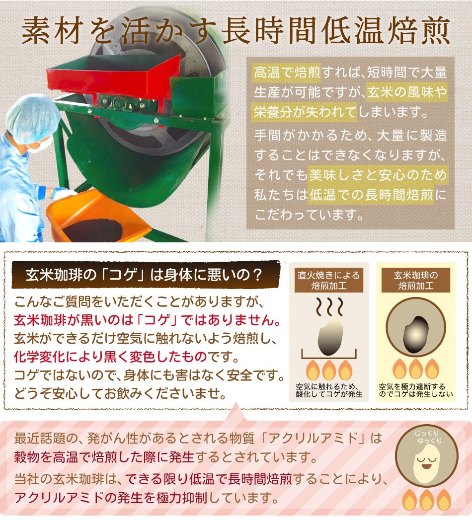 玄米珈琲 玄米コーヒー 粗挽きドリップタイプ 100g 2袋セット 九州産 無農薬 有機jas玄米100 使用 ノンカフェイン Drip02 西尾製茶 通販 Yahoo ショッピング