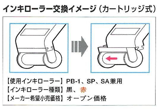 ハンドラベラー用 インクローラー サトー 一段型 ＰＢ-1 ＳＰ ＳＡ用 1