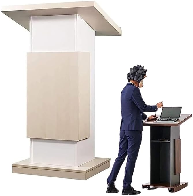 ポータブル演壇 フロアスタンド 説教壇 演台 スタンドアップ演台