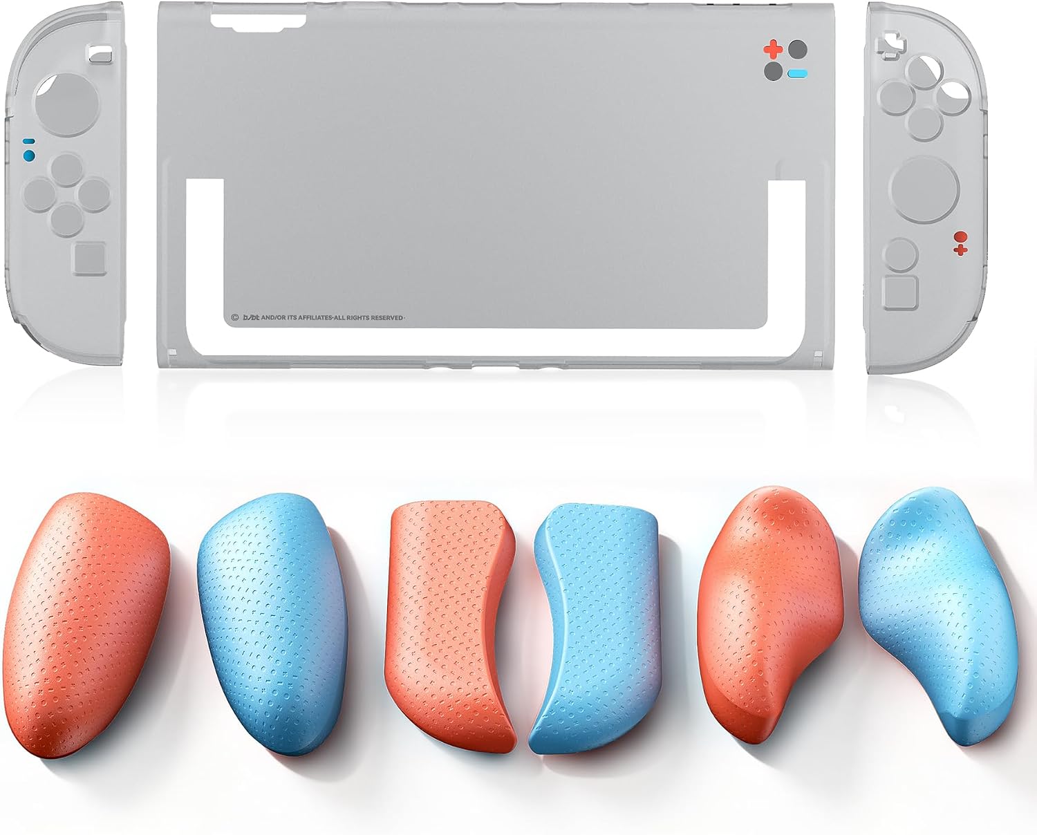 BJBT Switch2 カバー 【3種交換式グリップ付き】保護ケース PC耐衝撃