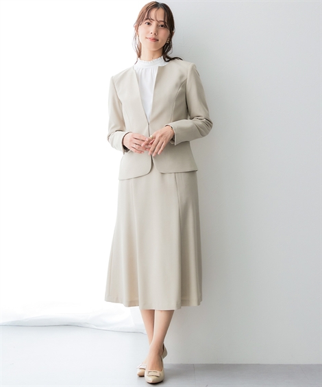 スーツ レディース スカートスーツ ロング丈 マーメイドスカート