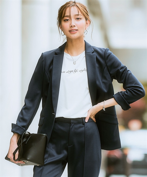 レディース スーツ ジャケット 洗える 単品 セットアップ対応