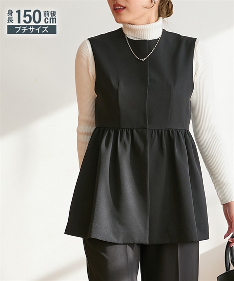FENNEL ベスト　新品未使用 フェンネル FENNEL Aラインチュニックベスト （ブラック