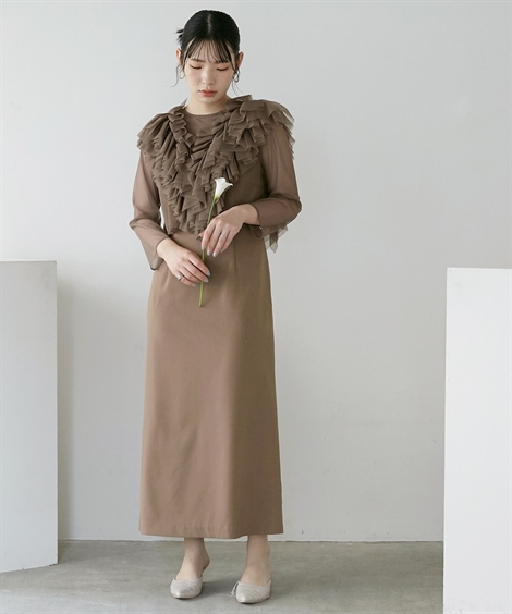 Callarus パーティードレス ワンピース ロングドレス 結婚式 お呼ばれ