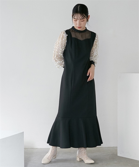 Callarus パーティードレス ワンピース ロングドレス 結婚式 お呼ばれ