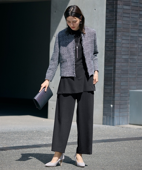 ハンドメイド作家gmilyフォーマル120 ジャケット&ベスト&パンツ、シューズ Callarus レディース スーツ セレモニースーツ 卒業式 入学式 母 服装