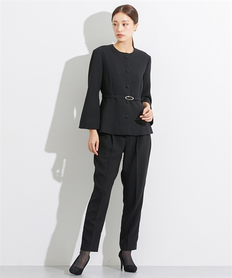 Callarus 喪服 レディース 礼服 ブラックフォーマル パンツスーツ
