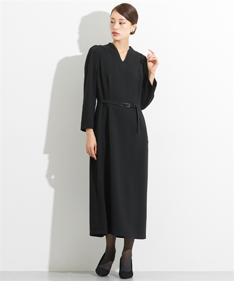 Callarus 喪服 レディース 礼服 ブラックフォーマル ワンピース オール