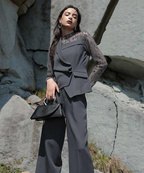 パーティードレス パンツドレス ワイドパンツ 結婚式 お呼ばれ