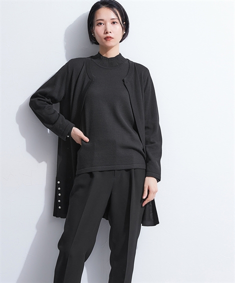モユル セーター サイズ40 M レディース 黒 Long Sleeves Mn Yuki Fuz Cut-Out Sweater ニット セーター | GUESS