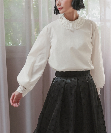 入学式 卒業式 フォーマル レディース トップス ブラウス レース襟