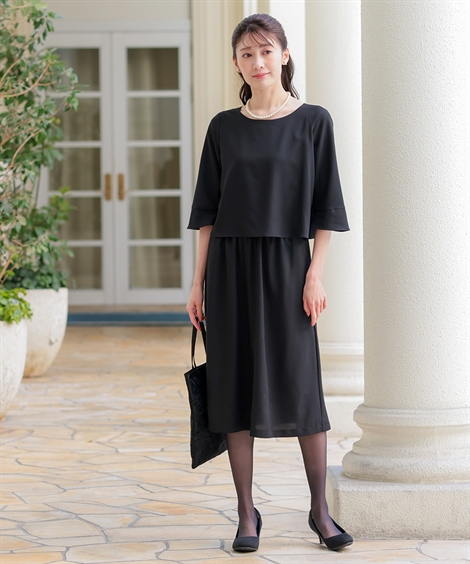 ニッセン（nissen） 喪服 レディース ブラックフォーマル 夏 夏用にも