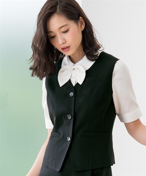事務服 ベストスーツ レディース ベスト 単品 大きいサイズ 送料無料 21 38号 洗える 防汚加工 消臭テープ付 上下別売 オフィス ニッセン V0 Zzy4g17f0180 7days Life Styling By Nissen 通販 Yahoo ショッピング