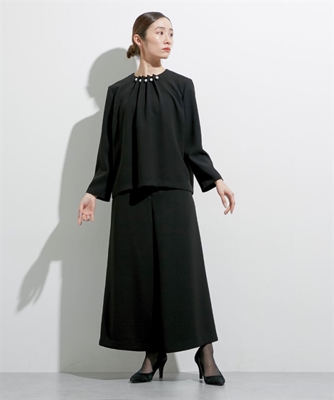 【極美品】JPRESS ブラックフォーマル セットアップ ブラック A6 YUKI TORII INTERNATIONAL - 極美品 YUKI TORII レース混ノー