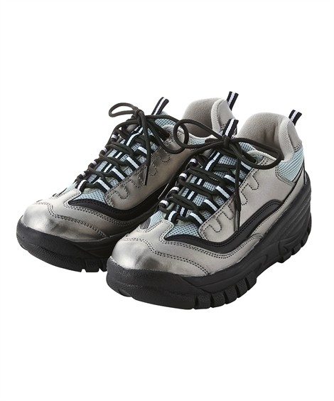 大きいサイズ レディース ゆったり幅 厚底 スニーカー ワイズ4e 26 0 26 5cm ニッセン Nissen Zzy4318u0668 ニッセンyahoo 店 通販 Yahoo ショッピング