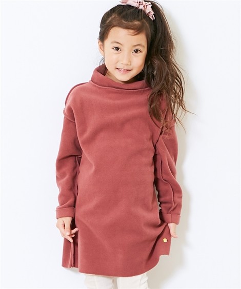 ワンピース キッズ あったか フリース ハイネック 女の子 子供服 ジュニア服 チュニック 身長140 150 160cm ニッセン Nissen Zzy4319e3297 ニッセンyahoo 店 通販 Yahoo ショッピング