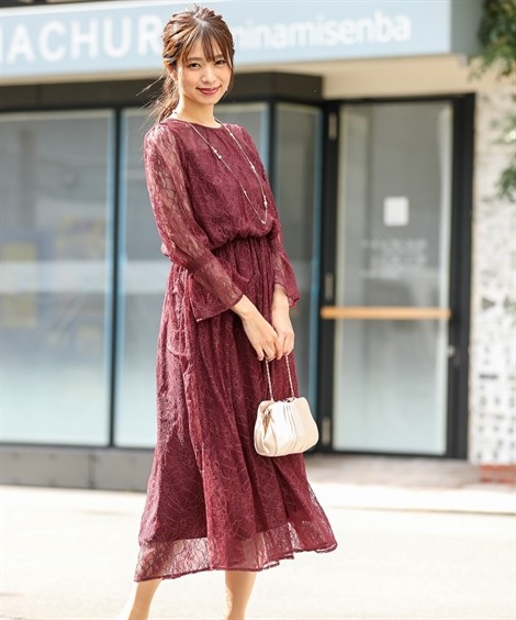50 Off ドレス パーティー レディース デザイン 総レース ロング ワンピース 結婚式 二次会 お呼ばれ セミ フォーマル対応 披露宴 謝恩会 同窓会 4l 5l ニッセン Nissen 激安単価で Bajawinescabo Com