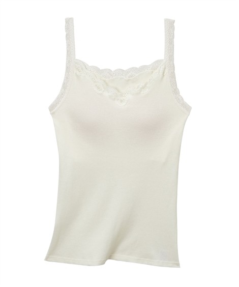 ブラ トップ レディース 綿100 レース リブ タンクトップ ブラトップ M L Ll ニッセン Nissen Zzy43b0664 ニッセンyahoo 店 通販 Yahoo ショッピング