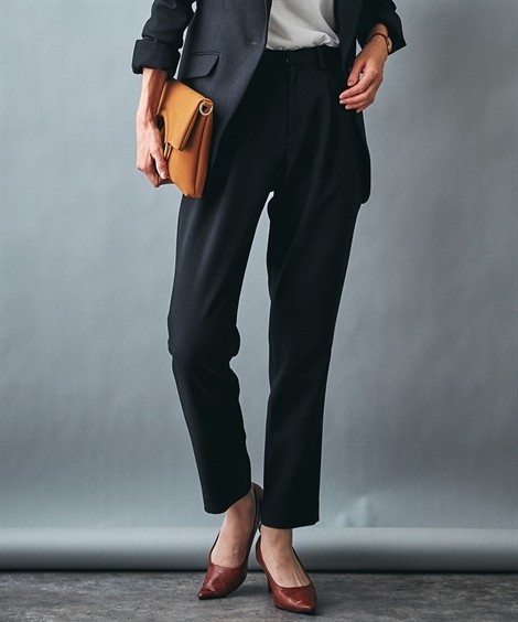 スーツ パンツ 大きいサイズ レディース 洗える ウール調 ストレッチ テーパード 上下別売り 冬 8l ニッセン Nissen Zzy43e1466 ニッセンyahoo 店 通販 Yahoo ショッピング