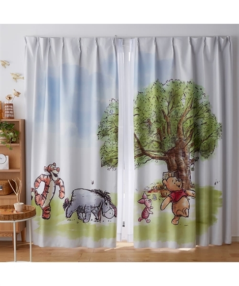 カーテン レース セット ディズニー プーさん柄 遮熱 1級遮光 防音 24時間見えにくい Uvカット 4枚セット 幅100 長さ150cm ニッセン Nissen Zzy43s0041 ニッセンyahoo 店 通販 Yahoo ショッピング