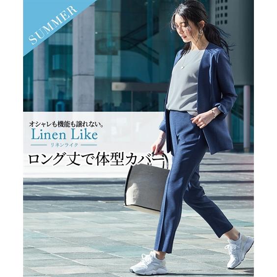 ニッセン（nissen） スーツ パンツ レディース ストレッチ ロング丈
