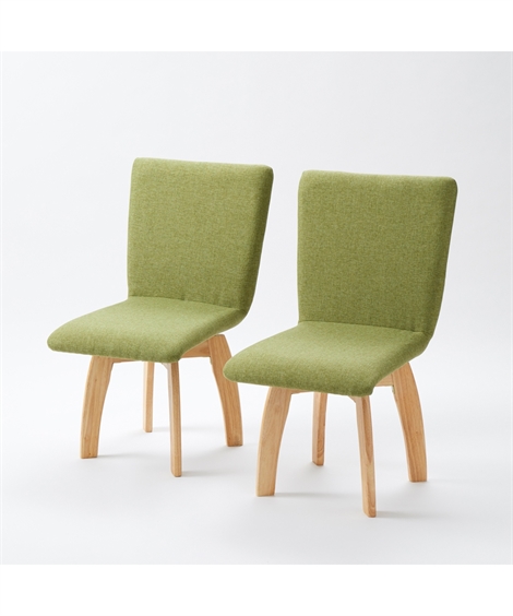 ニッセン（nissen） チェア 回転式 ダイニング ファブリック 2脚セット