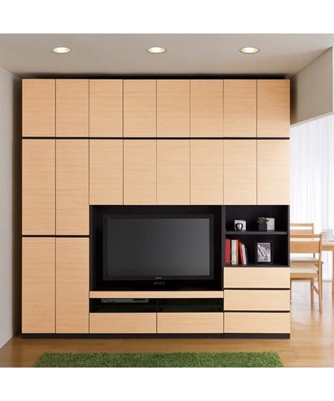 テレビ台 日本製 大容量な 収納 力の壁面 壁面テレビボード ニッセン nissen｜nissenzai｜02