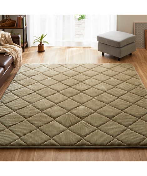ラグ 超ふっくら ウレタン 30mm 防音 約185×185cm ニッセン nissen