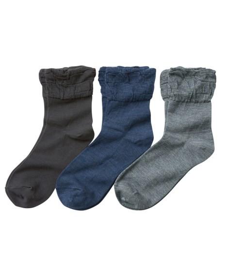 靴下 レディース シンプルではきやすい足口ゆったり 日本製 ソックス 3足組  23.0〜25.0cm ニッセン nissen｜nissenzai｜03