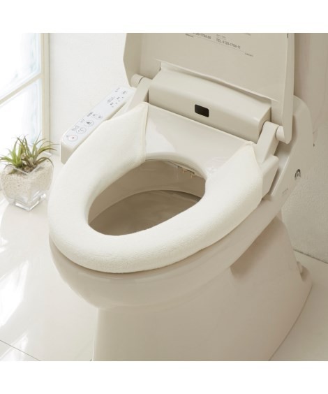 トイレ・バス用品|ふんわりフィット便座カバー 特殊型(洗浄・暖房型) ニッセン nissen(J・アイボリー)