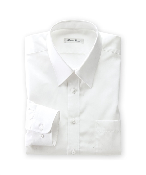 ワイシャツ ビジネス メンズ 抗菌防臭形態安定 長袖 レギュラー カラー 標準シルエット  S/M/...
