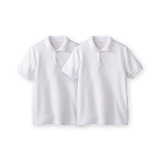 オープニング制服 ポロシャツ キッズ ゆったりサイズ 半袖 2枚組 ポケット無し サイズ 通園 通学 身長130 140 150 160cm ニッセン nissen