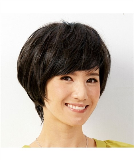 ウィッグ ずれにくい 小顔みせ 耐熱 フルウィッグ 固定ピン付 シャギーショート ニッセン nissenの画像