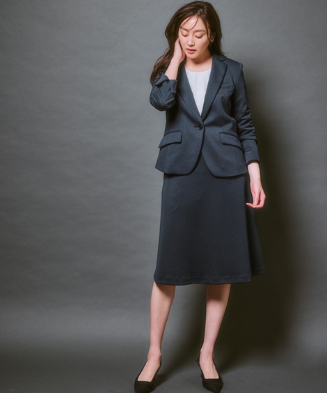 スーツ レディース SOBODY カノコ ジャージー スカート 8L ニッセン nissen ニッセン（nissen） スーツ レディース SOBODY カノコ ジャージー