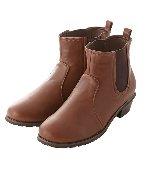 大きいサイズ レディース サイドゴア ショート ブーツ 低反発中敷 選べるワイズ 靴 25 0 25 5cm ニッセン Nissen ニッセン Paypayモール店 通販 Paypayモール