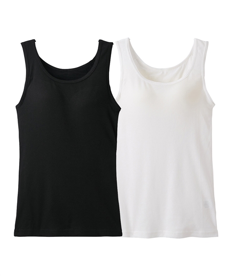 ニッセン（nissen） ブラトップ タンクトップ レディース 吸汗速乾 綿