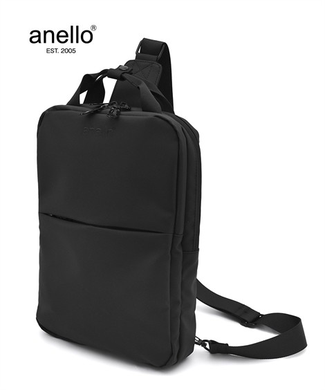 バッグ(鞄)|anello(アネロ)メンズ2層ボディバッグ ニッセン nissen(ブラック)