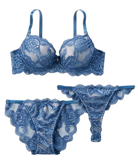 ニッセン ブラジャー ショーツ セット レディース ヌード レース
