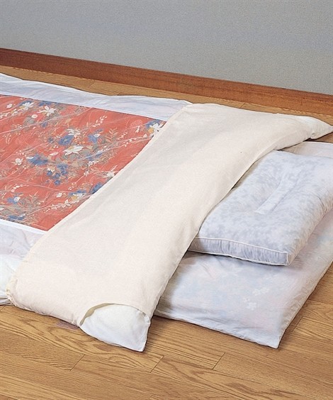 寝具・布団|2重ガーゼふとん衿カバー3枚組 ニッセン nissen(ベージュ×3)