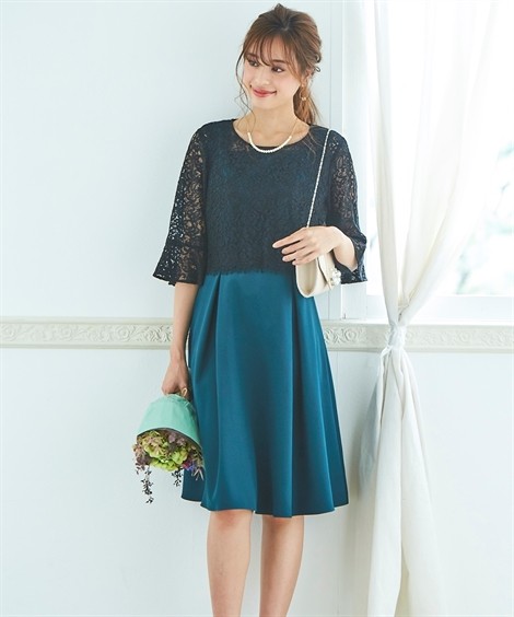 ドレス パーティー 大きいサイズ レディース レース ボレロ ブラウス 2way 前開き アンサンブル フォーマル 4l 5l 6l 結婚式 フォーマル 二次会 ニッセン Nissen ニッセン Paypayモール店 通販 Paypayモール